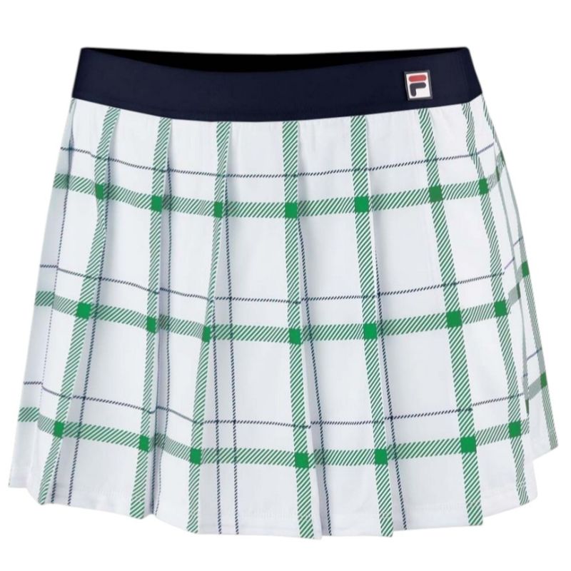 Fila Liv - white/court green check 
