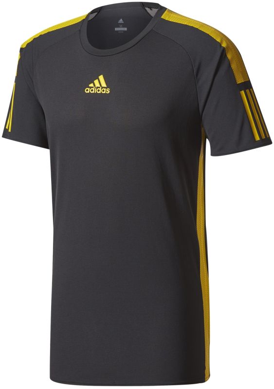 Adidas Barricade Tee - black/eqt yellow