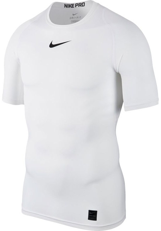 Nike Pro Top SS Comp - white/black/black