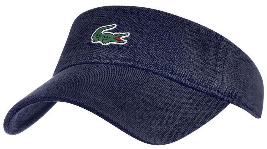 Lacoste Men's SPORT Piqué And Fleece Tennis Visor - navy