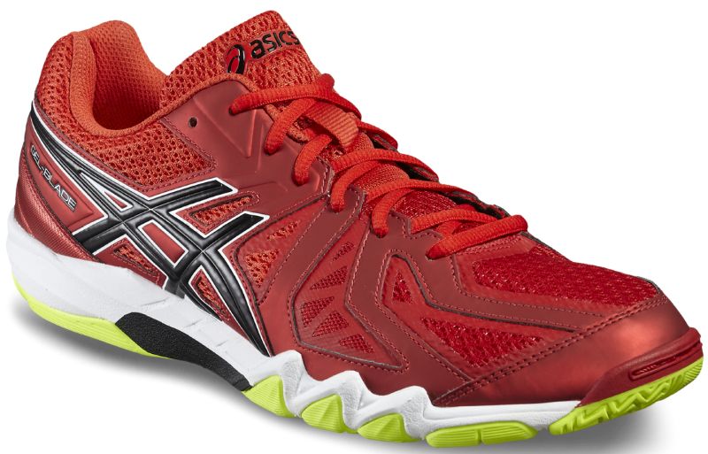  Asics Gel-Blade 5 - vermilion/black/safety yellow