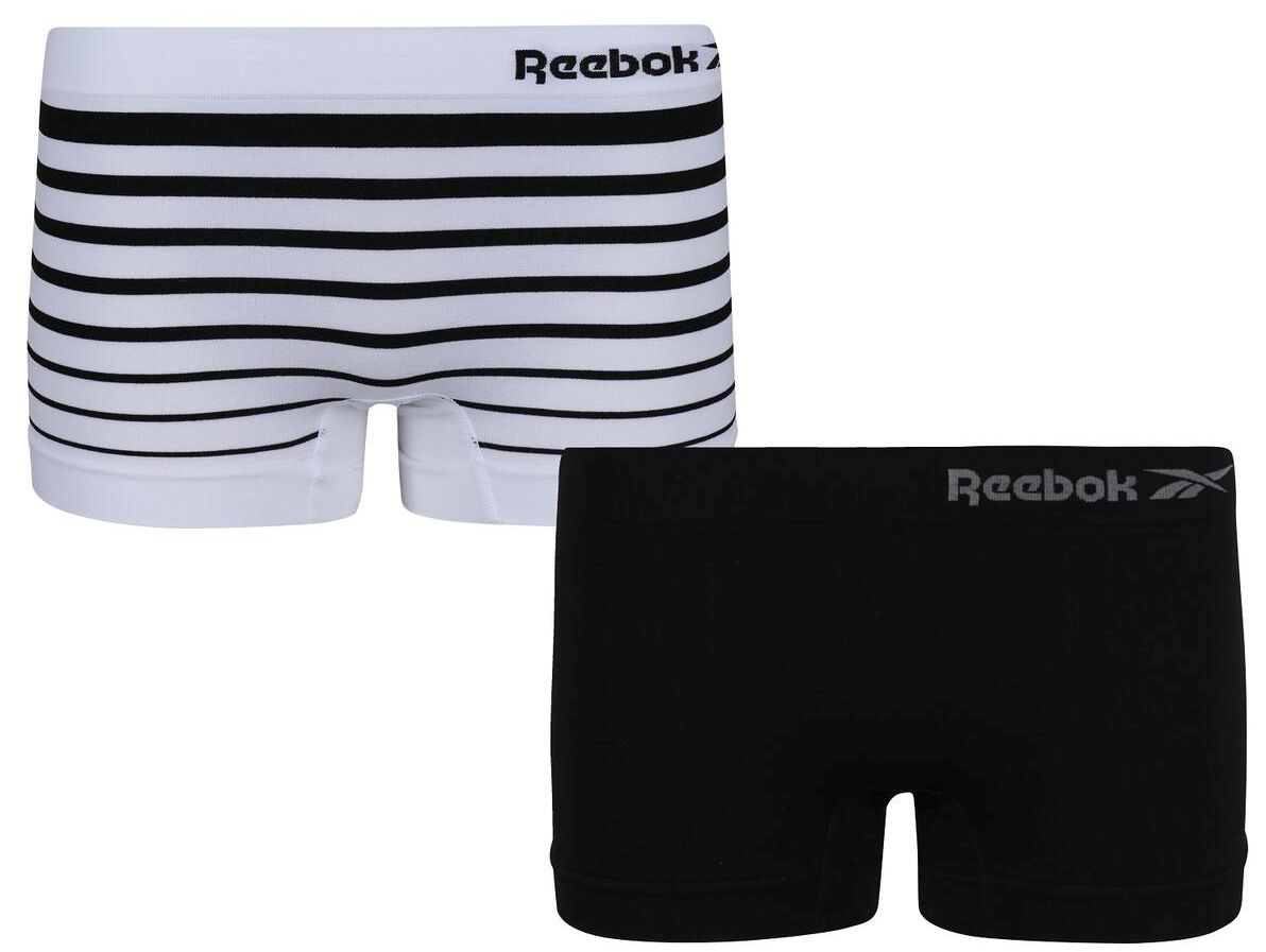 Reebok Womens Short KALI 2P - black/white/stripe Reebok Womens Short KALI 2P - black/white/stripe