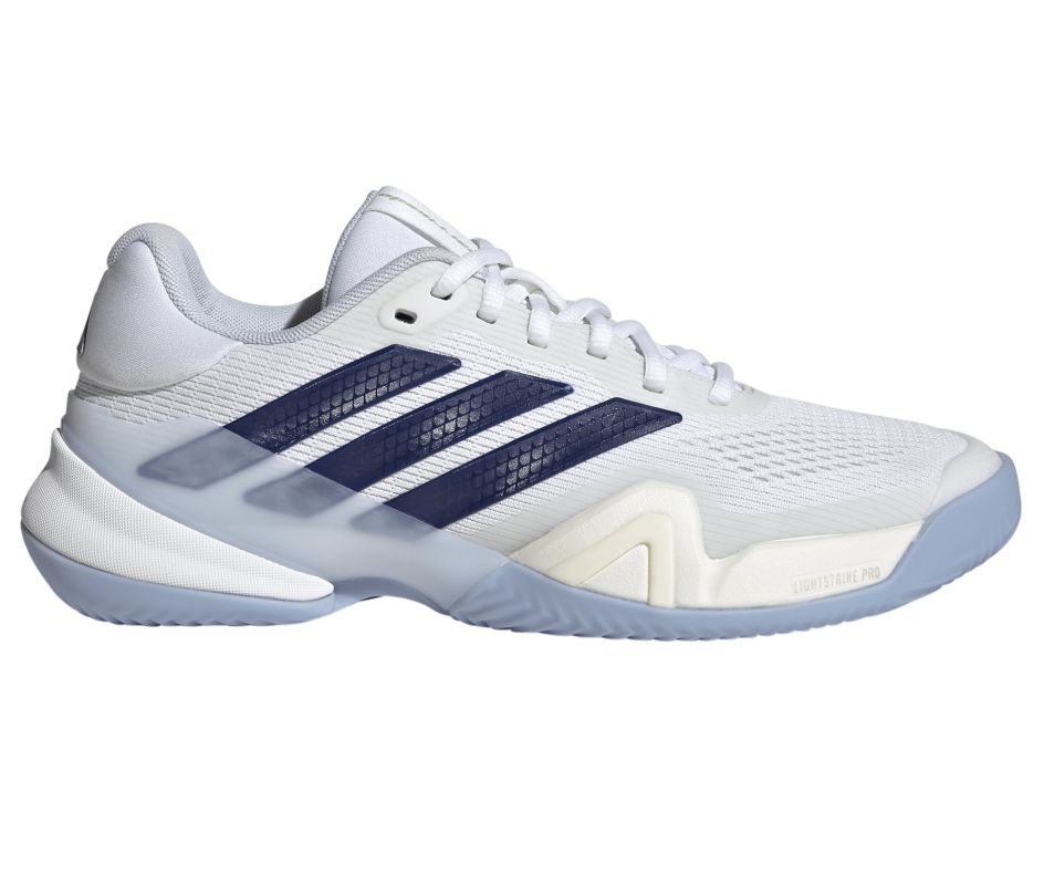 Damskie buty do padla Adidas Barricade 14 W CL - cloud white/cyber metallic/dark blue