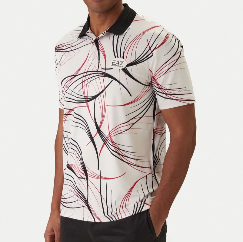 EA7 Tennis Pro Shirt In Ventus7 - fancy white 