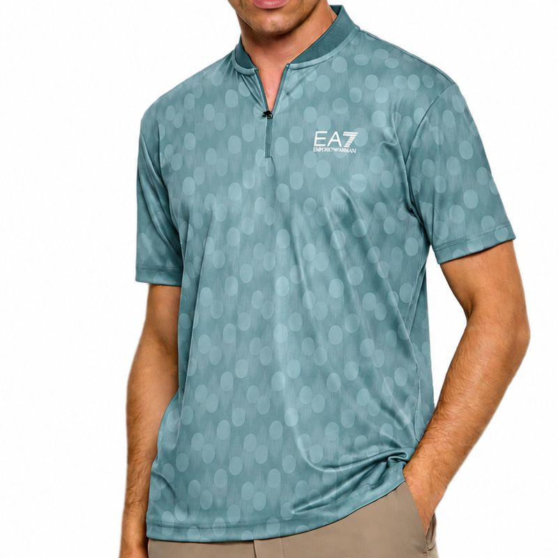 EA7 Man Jersey - green dots