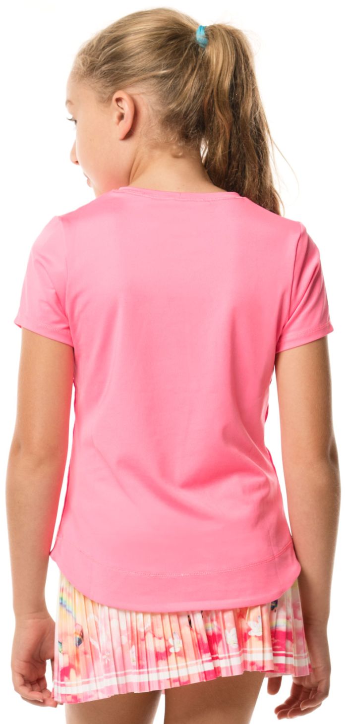 Lucky in Love Core Dynamic High-Low S/S Girls - pink