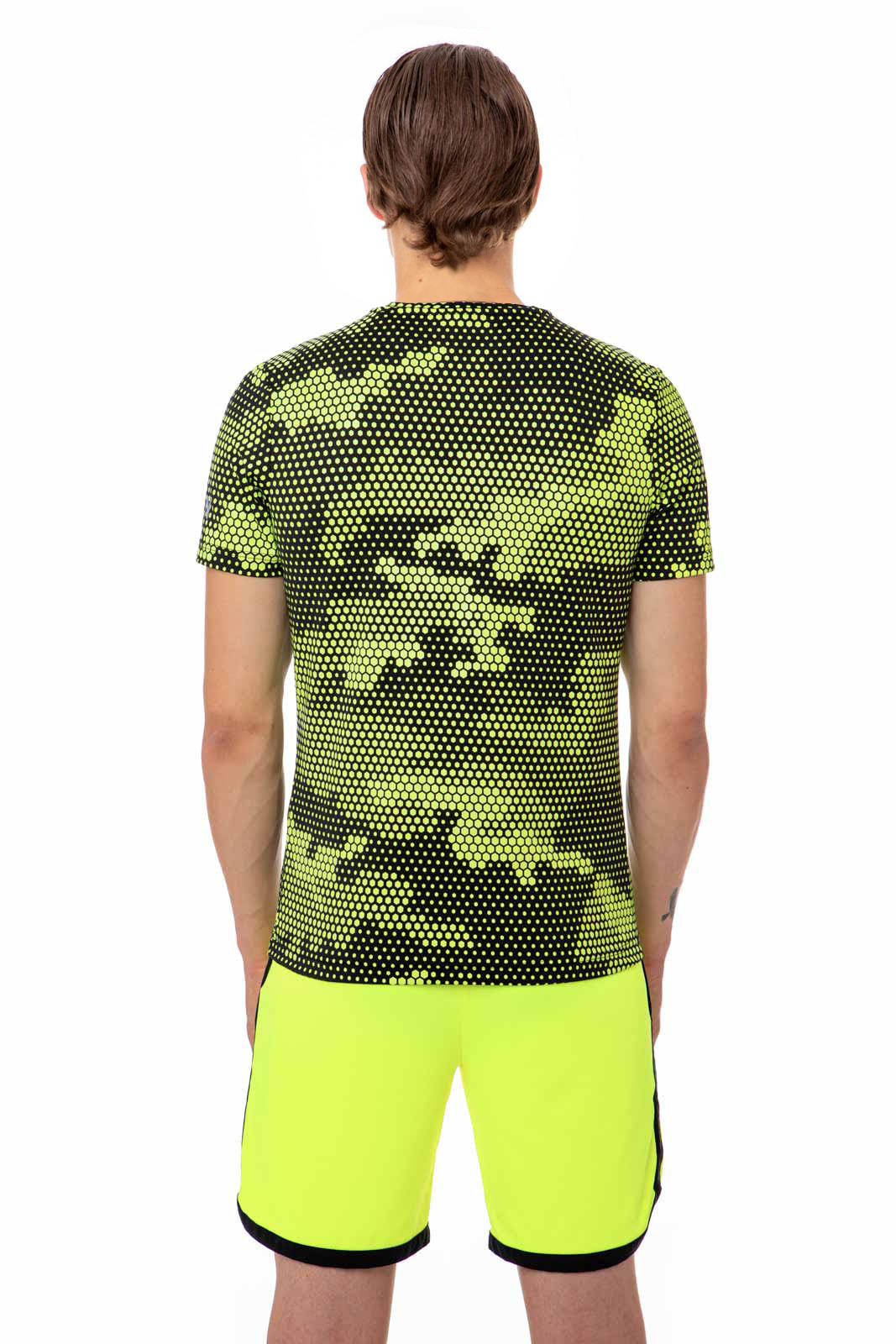 Hydrogen Tech Camo Tee Man - camo fluo yellow/black