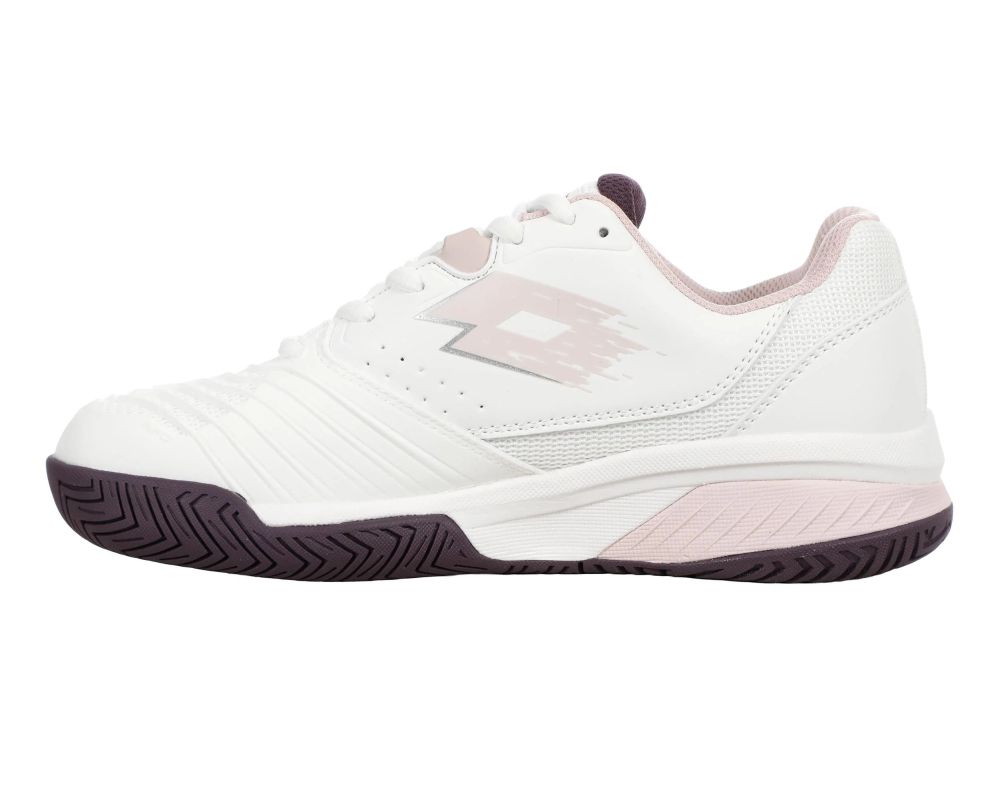 Lotto Raptor Hyperpulse 300 Clay - all white/hushed violet Lotto Raptor Hyperpulse 300 Clay - all white/hushed violet