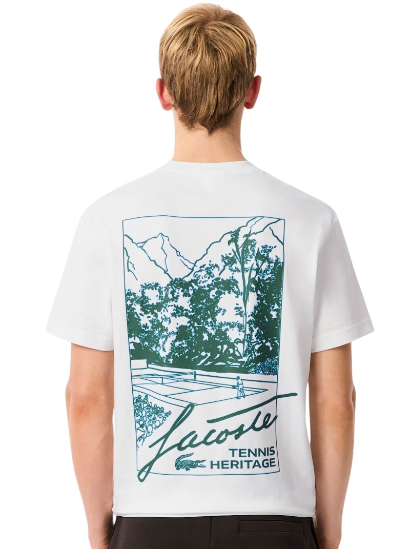 Lacoste Printed Jersey - white
