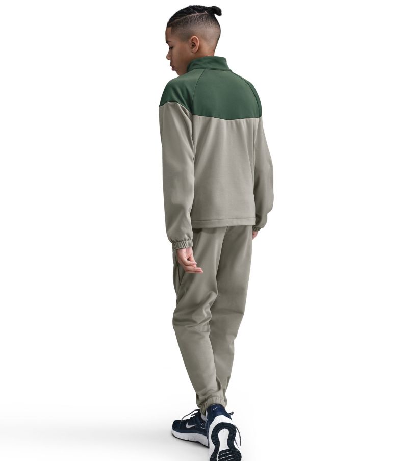 Nike Kids Dri-Fit Poly Knit Full Zip - light army/fir/white