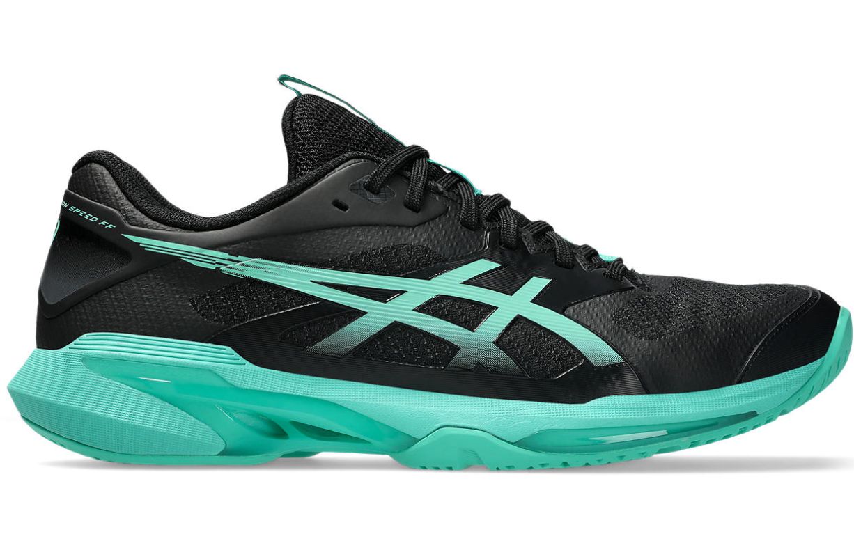 Asics Solution Speed FF 4 - black/aurora green 