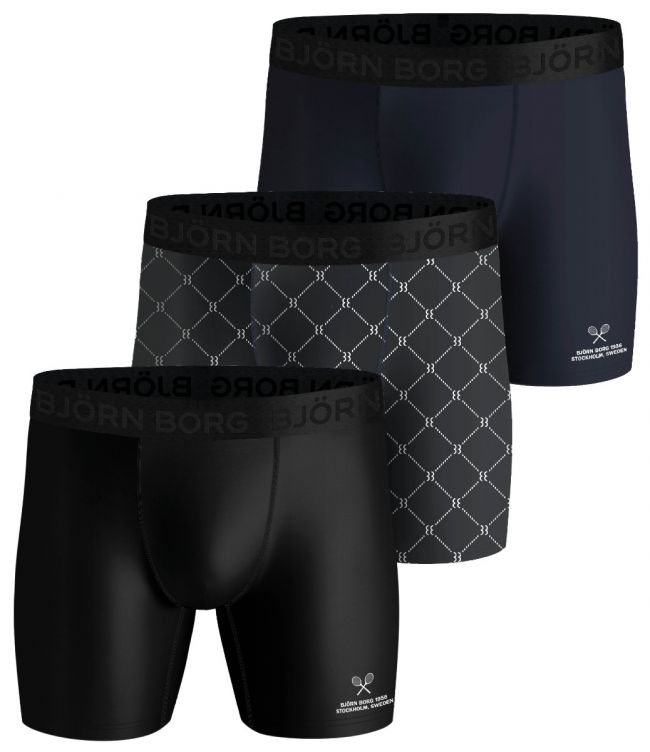 Björn Borg Shorts Per BB Tennis Net 3P - black beauty