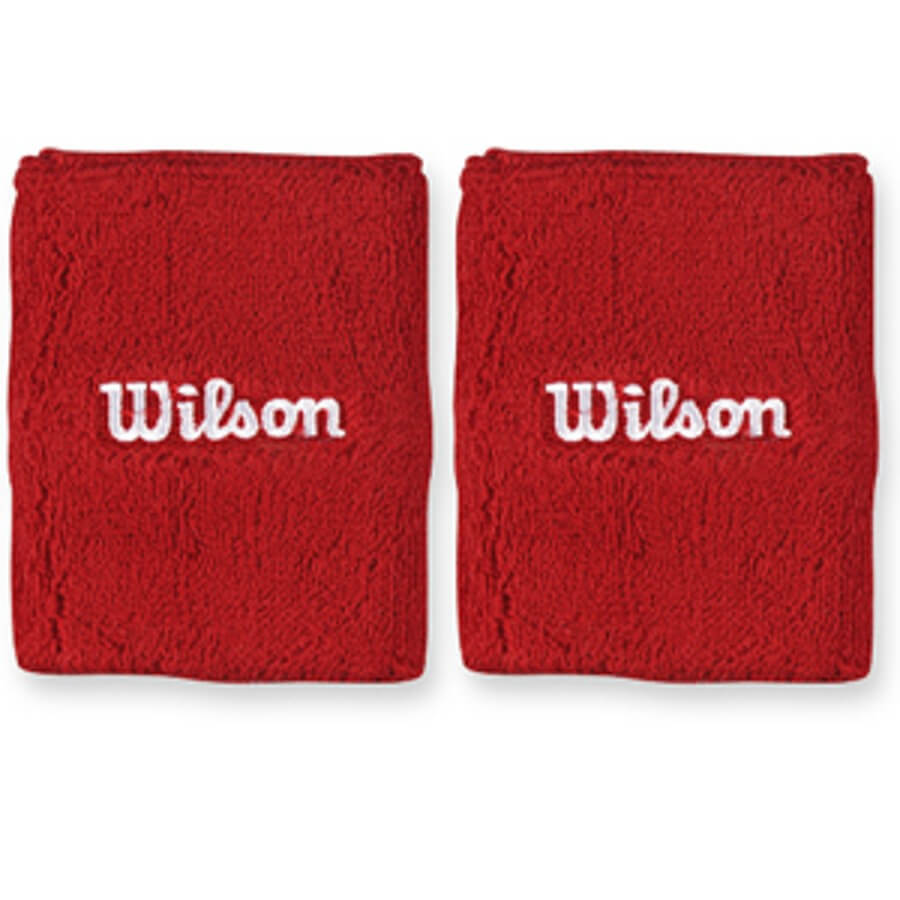 Wilson Double Wristband - red/white