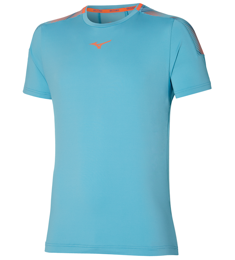 Mizuno Shadow Tee - maui blue