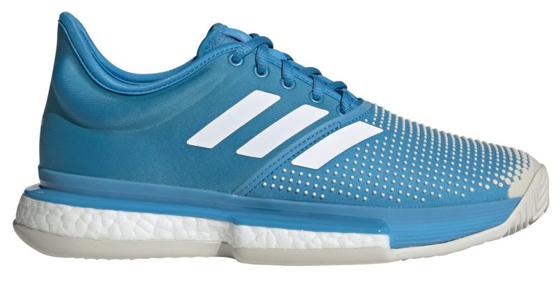 Adidas SoleCourt Boost W Clay - shock cyan/ftwr white/raw white